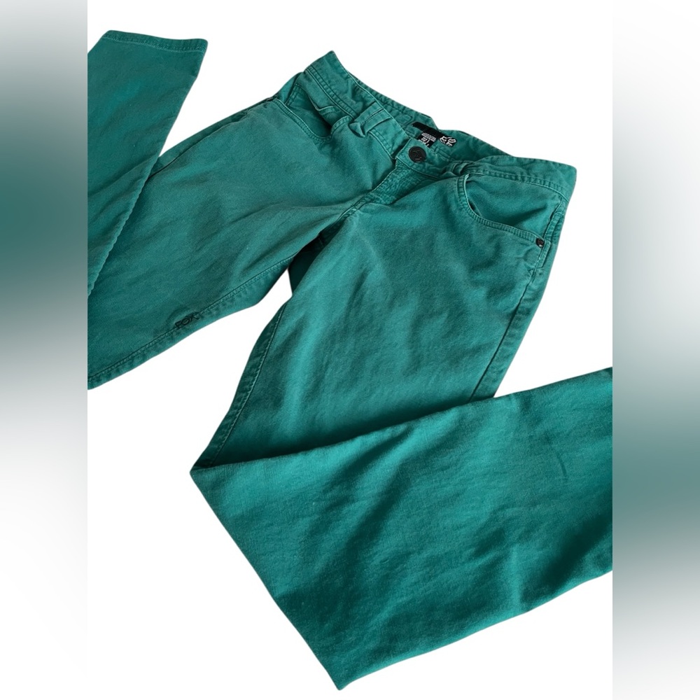 Turquoise Green Fox Racing Women's Jeans Size 1